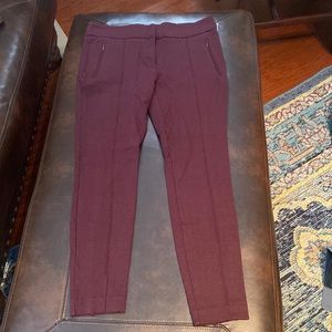 Like New Maroon Center Seam Pixie Pants